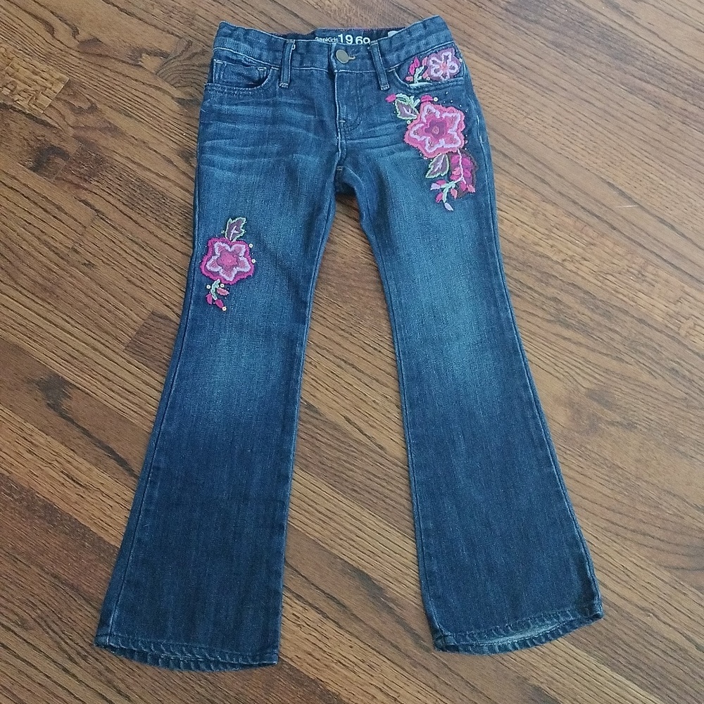 GapKids jeans with embroidery size 6